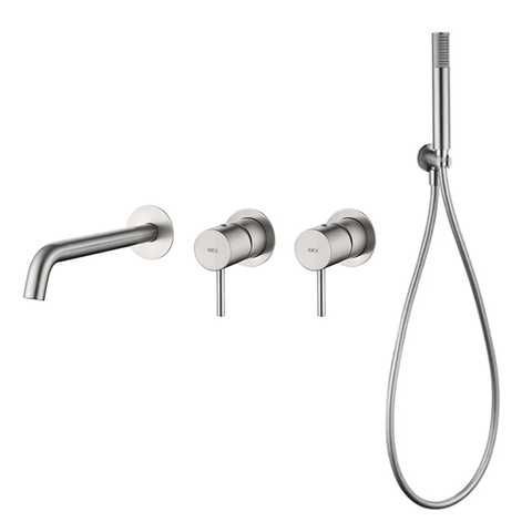 Купити IMEX MONZA BRUSHED NICKEL Душовий набір для ванни, нікель