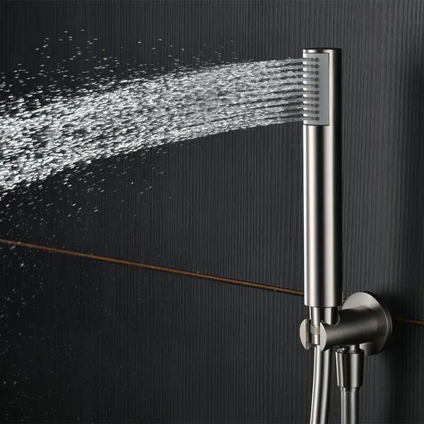 IMEX MONZA BRUSHED NICKEL Душовий набір для ванни, нікель GTM11101/NQ фото