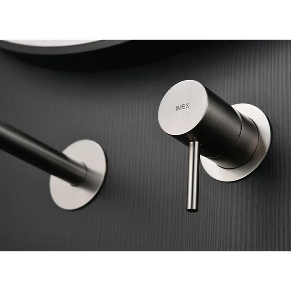 IMEX MONZA BRUSHED NICKEL Душовий набір для ванни, нікель GTM11101/NQ фото