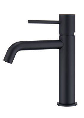 IMEX MONZA MATT BLACK Змішувач для умивальника, чорний матовий BDM039-1NG фото