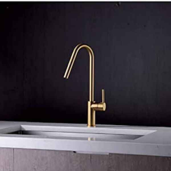 IMEX KENIA PVD BRUSHED GOLD Змішувач для кухні, PVD матове золото GCE020/OC фото