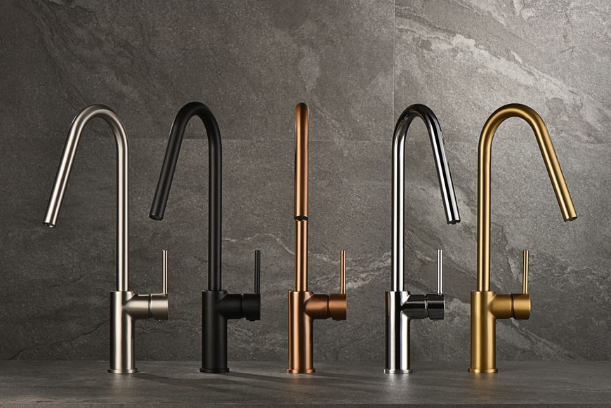 IMEX KENIA PVD BRUSHED GOLD Змішувач для кухні, PVD матове золото GCE020/OC фото