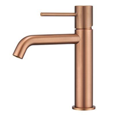 IMEX MONZA BRUSHED ROSE GOLD Змішувач для умивальника, PVD матове рожеве золото BDM039-1ORC фото