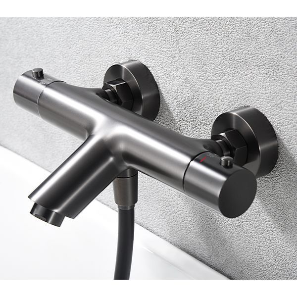 IMEX MONZA BLACK GUN METAL Термостатичний змішувач для ванни з душовим набором, графіт BTM039-4BGM фото