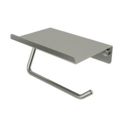 MEDIMEX ESSENTIAL BRUSHED NICKEL Тримач туалетного паперу з поличкою, нікель матовий CAE001-09/NQ CAE001-09/NQ фото