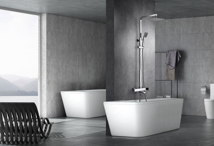 IMEX ROMA CHROME Змішувач для ванни з душовим набором, хром BDR001-4 BDR001-4 фото