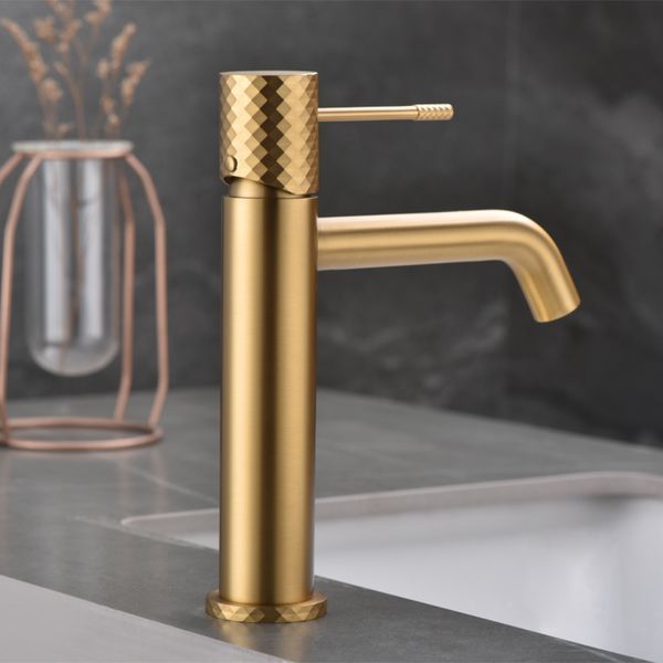 IMEX GENOVA BRUSHED GOLD Змішувач для умивальника, золото матове BDG053-1OC фото