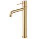 IMEX GENOVA BRUSHED GOLD Змішувач для умивальника високий, матове золото BDG053-3OC фото 1
