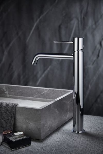 IMEX MONZA CHROME Змішувач для умивальника високий, хром BDM039-3 фото