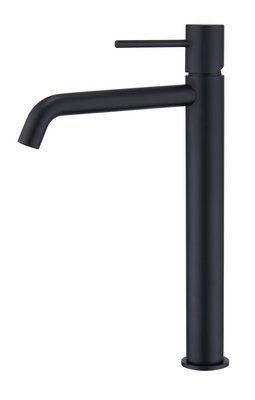 IMEX MONZA MATT BLACK Змішувач для умивальника високий, чорний матовий BDM039-3NG фото