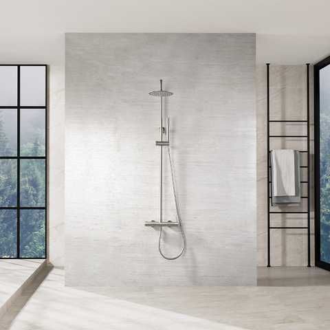 Купити IMEX MONZA BRUSHED NICKEL Душова колона, матовий нікель