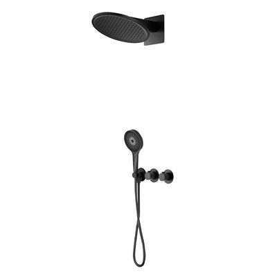 IMEX BOLONIA MATT BLACK Набір для душу термостатичний, чорний матовий GTB066/NG GTB066/NG фото