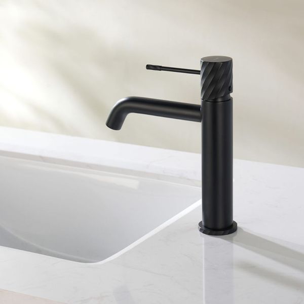 IMEX BLESS MATT BLACK Змішувач для умивальника, чорний матовий BDB063-1NG BDB063-1NG фото