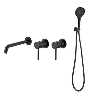 IMEX MONZA BLACK MATT Душовий набір для ванни, чорний матовий GTM11101/NG GTM11101/NG фото
