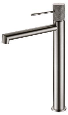 IMEX LINE BRUSHED NICKEL Змішувач для умивальника високий, матовий нікель BDD038-3NQ  фото