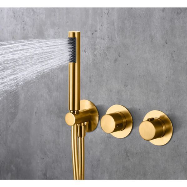 IMEX ASSEN BRUSHED GOLD Набір для душу термостатичний, золото матове GTA052/OC фото