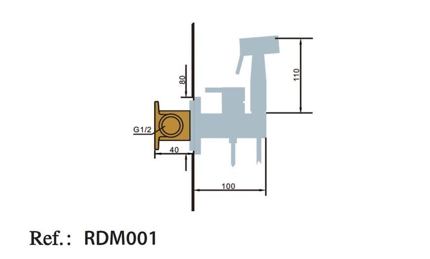 IMEX MUNICH Гігієнічний душ, PVD графіт RDM001/BGM RDM001/BGM фото