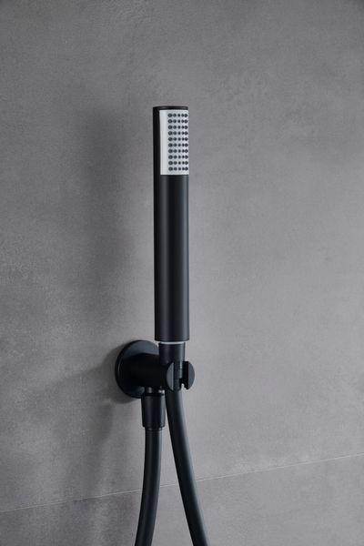 IMEX MONZA MATT BLACK Набір для душу, чорний матовий GPM039/NG фото