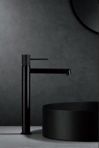 IMEX LINE BLACK MATT Змішувач для умивальника високий, чорний матовий BDD038-3NG фото