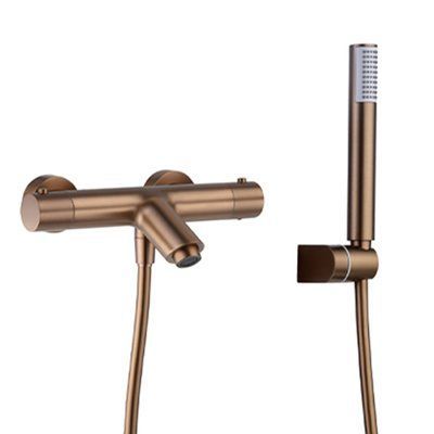 IMEX MONZA BRUSHED ROSE GOLD Термостатичний змішувач для ванни з душовим набором, PVD матове рожеве золото BTM039-4ORC фото