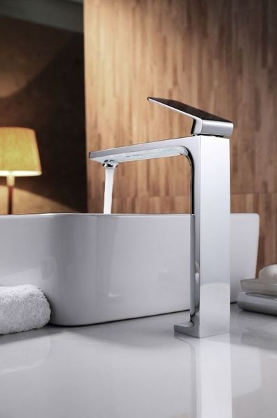 IMEX FIJI CHROME Змішувач для умивальника високий, хром BDF016-3 фото