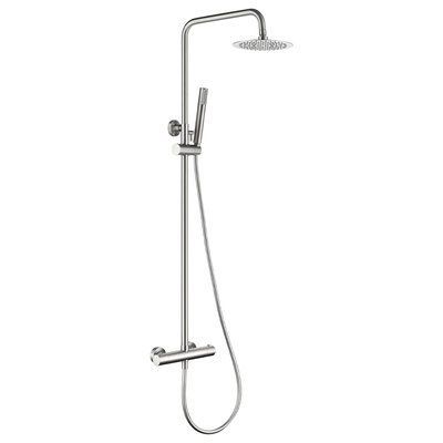 IMEX MONZA BRUSHED NICKEL Душова колона з термостатом TURN CLEAN, матовий нікель BTM039/NQ фото