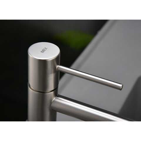 Купити IMEX MONZA BRUSHED NICKEL Змішувач для умивальника, нікель