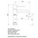 IMEX MONZA BRUSHED NICKEL Змішувач для умивальника, нікель матовий BDM039-1NQ фото 6