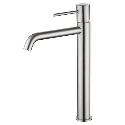 IMEX MONZA BRUSHED NICKEL Змішувач для умивальника високий, нікель матовий BDM039-3NQ фото