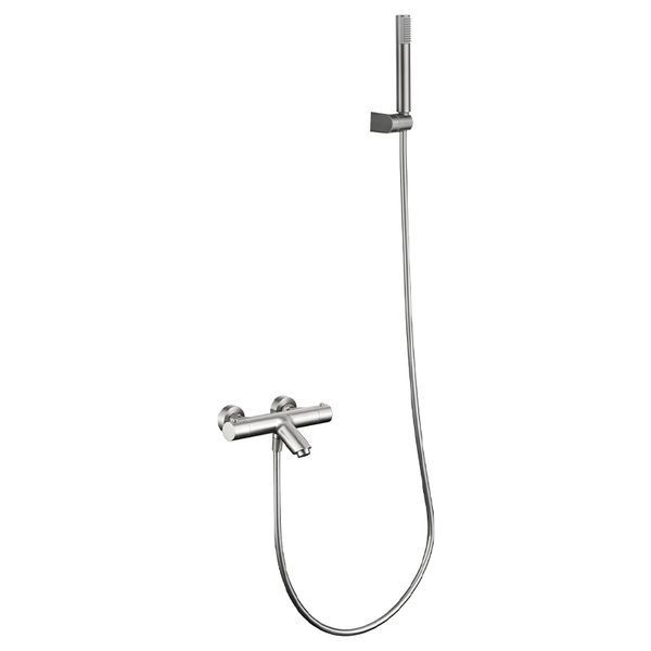 IMEX MONZA BRUSHED NICKEL Термостатичний змішувач для ванни з душовим набором, PVD нікель матовий BTM039-4NQ фото