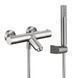 IMEX MONZA BRUSHED NICKEL Термостатичний змішувач для ванни з душовим набором, PVD нікель матовий BTM039-4NQ фото 1