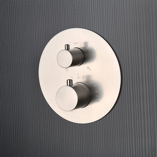 IMEX MONZA BRUSHED NICKEL Набір для душу термостатичний, нікель матовий GTM039/NQ фото