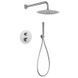 IMEX MONZA BRUSHED NICKEL Набір для душу термостатичний, нікель матовий GTM039/NQ фото 1