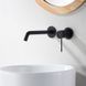 IMEX GENOVA BLACK MATT Змішувач для умивальника зі стіни, чорний матовий GLG053/NG GLG053/NG фото 4