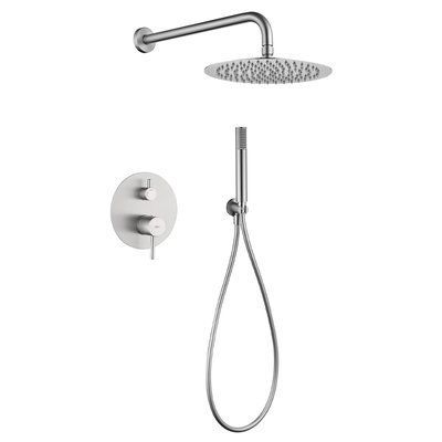 IMEX MONZA BRUSHED NICKEL Набір для душу, нікель матовий GPM039/NQ фото