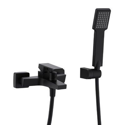 IMEX ART BLACK MATT Змішувач для ванни з душовим набором, чорний матовий BDAR025-4NG фото