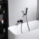 IMEX ART BLACK MATT Змішувач для ванни з душовим набором, чорний матовий BDAR025-4NG фото 3