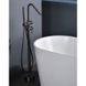 IMEX CORCEGA BLACK GUN METAL Підлоговий змішувач для ванни, графіт BBECO1/BGM фото 2