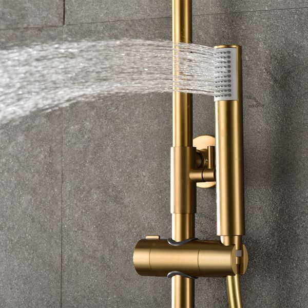 IMEX MONZA BRUSHED GOLD Душова колона, золото матове BTM039/OC фото