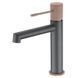 IMEX LINE MATT GREY/CHAMPAGNE Змішувач для умивальника, матовий сірий/шампань BDD038-1GC BDD038-1GC фото 1